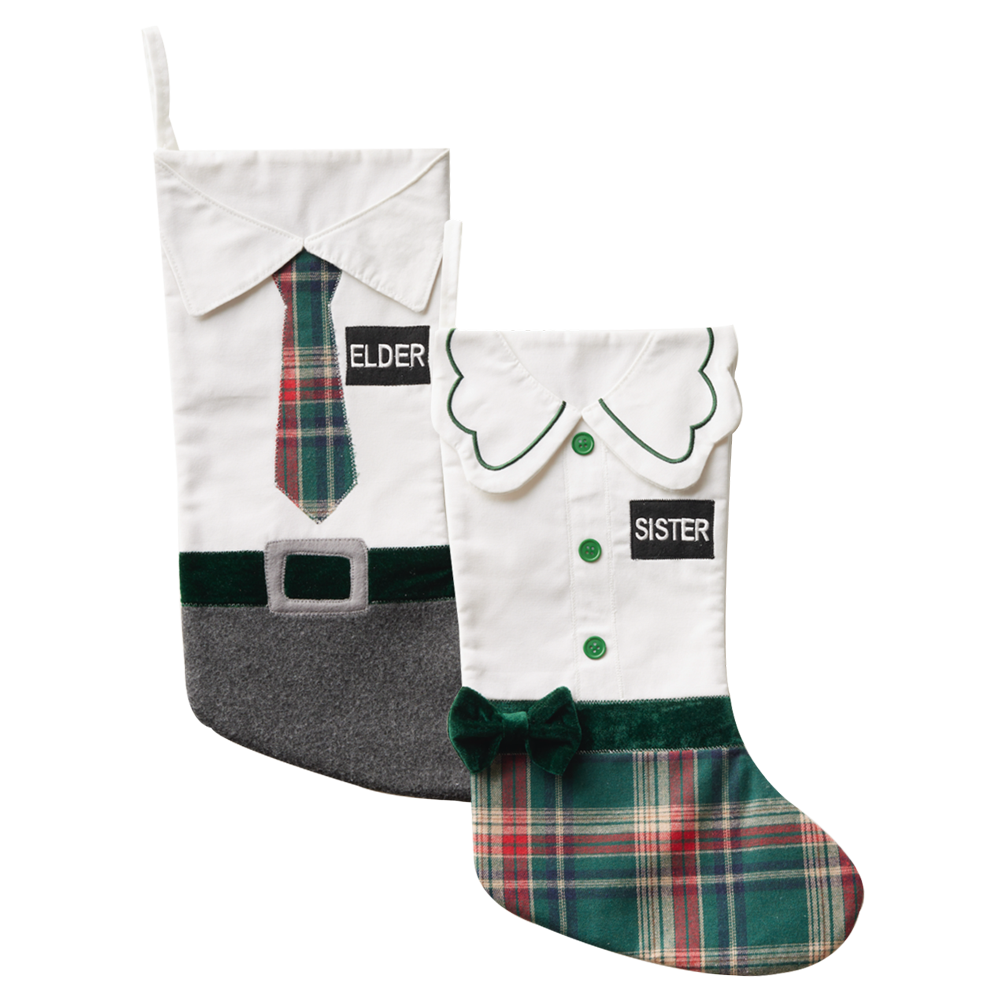 Green Velvet Missionary Stocking