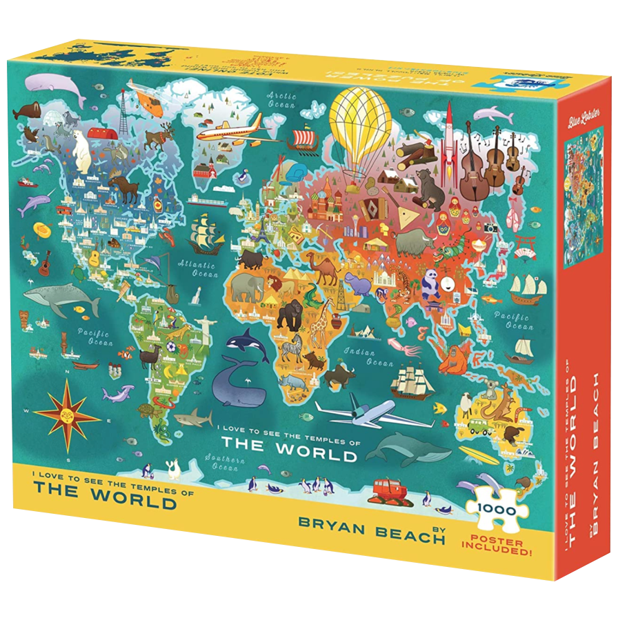 Temples of the World 1000 Piece Puzzle